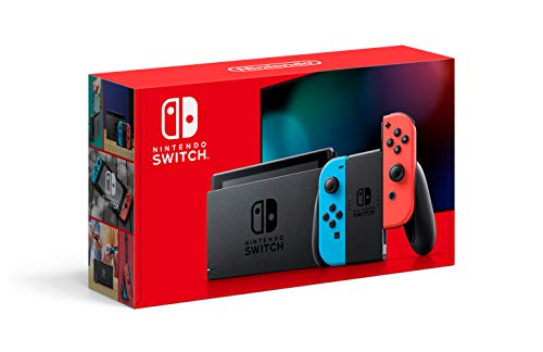 Nintendo Switch with Neon Blue and Neon Red Joy-Con Black Friday 2021